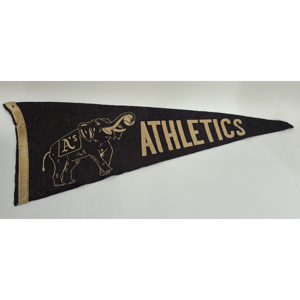 Philadelphia Athletics Baseball Pennant Felt MLB Baseball Antique Flag Supple